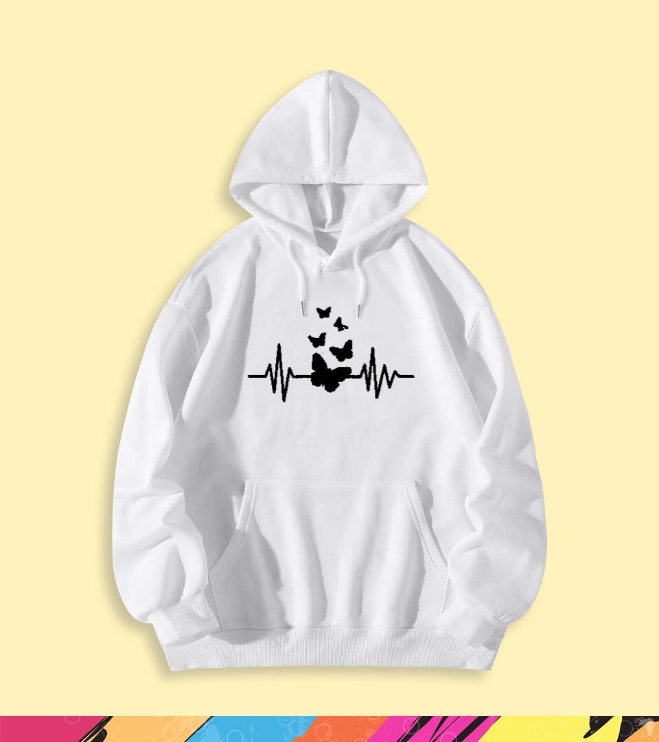 BUTTERFLY HEART BEAT HOODIE - teehoodie.co