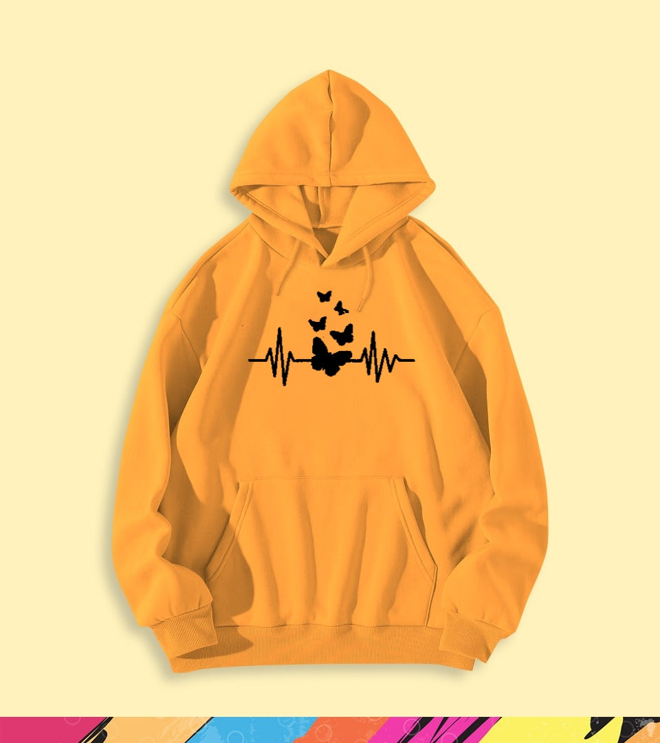 BUTTERFLY HEART BEAT HOODIE - teehoodie.co