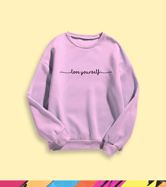 LOVE YOURSELF SIGNATURE SWEATSHIRT - teehoodie.co