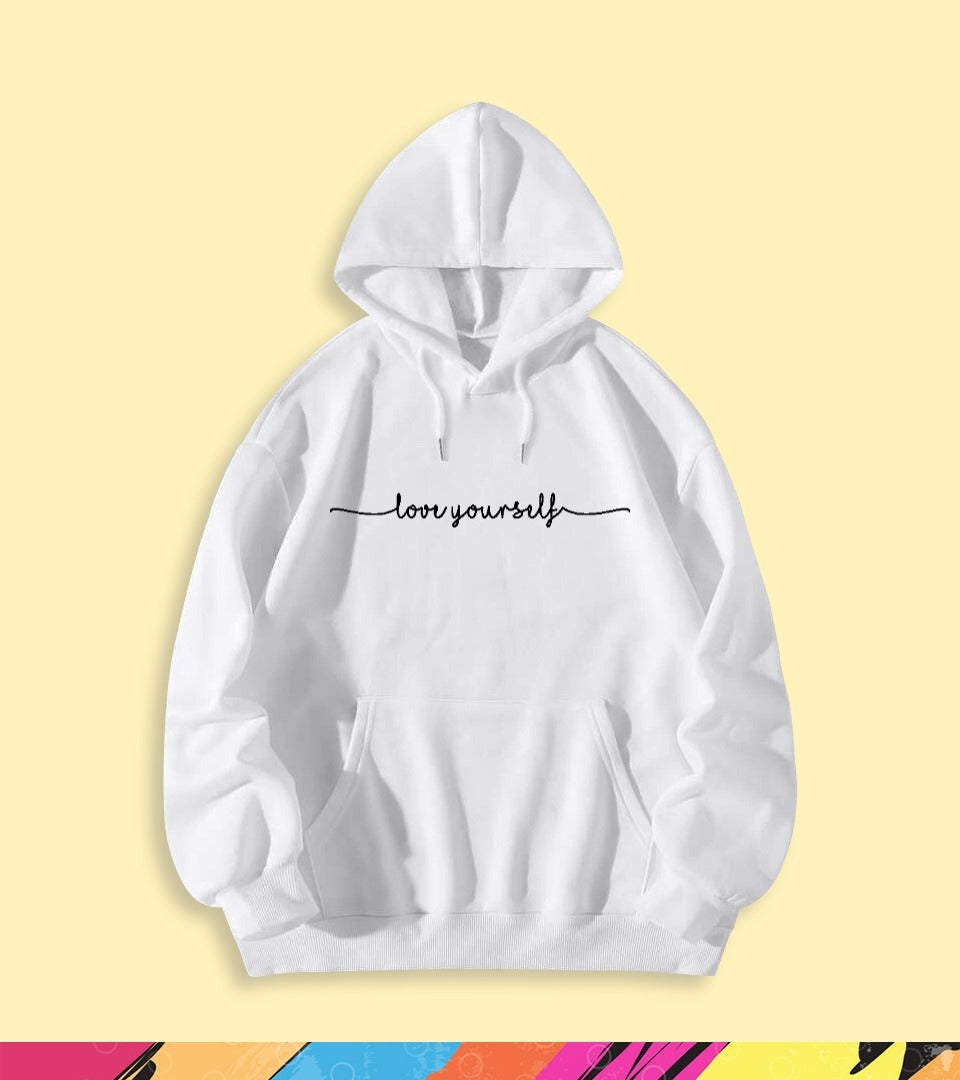 LOVE YOURSELF SIGNATURE HOODIE - teehoodie.co