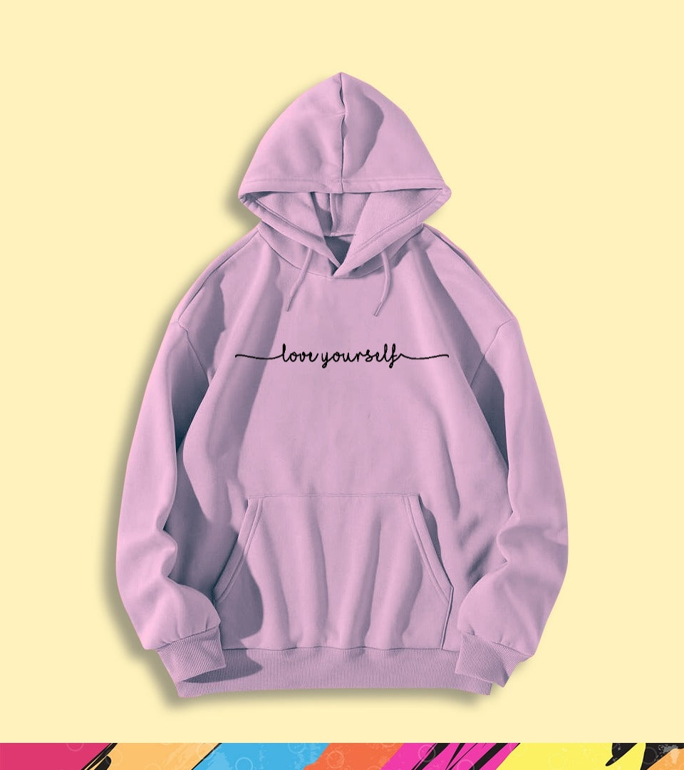 LOVE YOURSELF SIGNATURE HOODIE - teehoodie.co