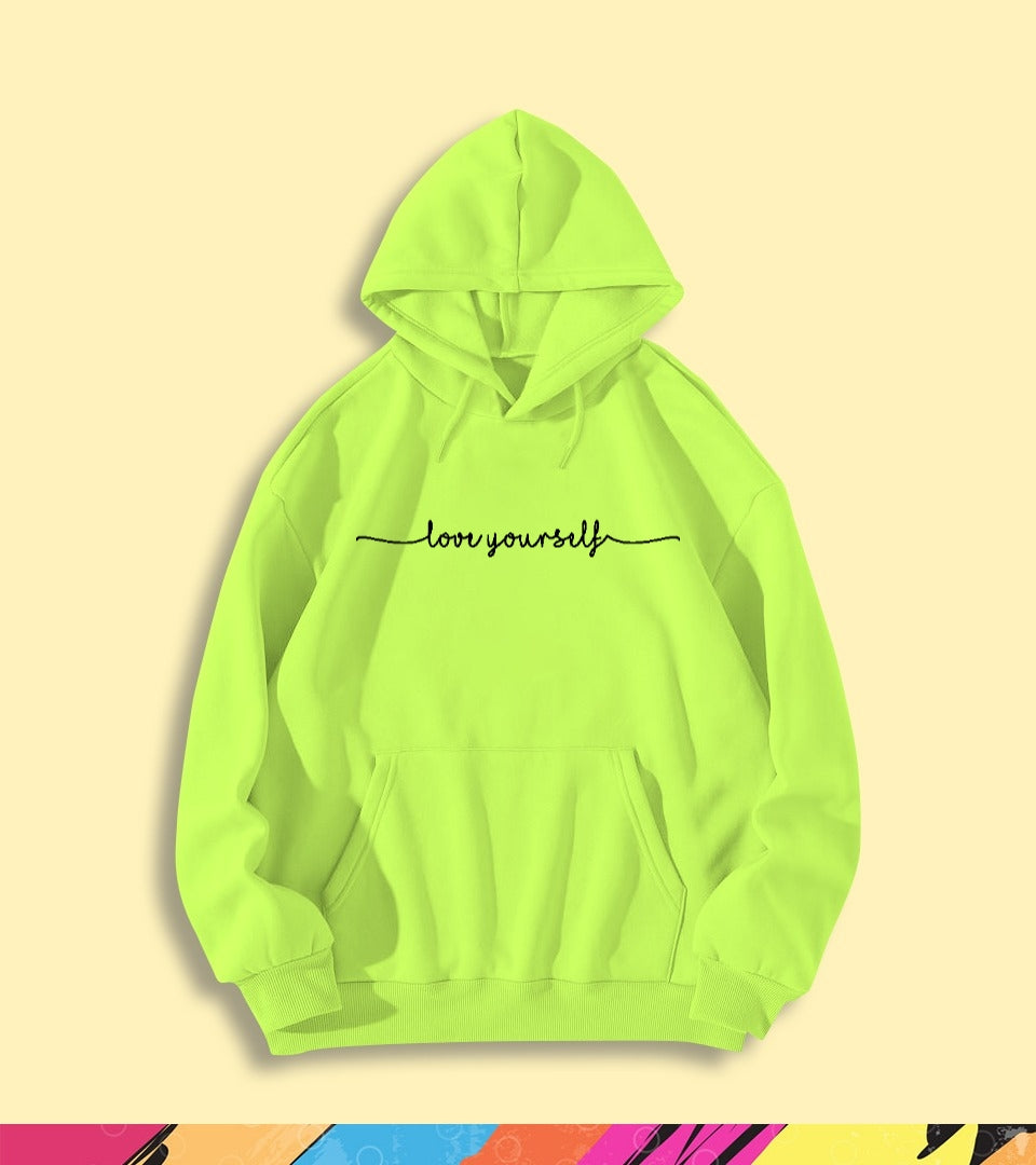 LOVE YOURSELF SIGNATURE HOODIE - teehoodie.co