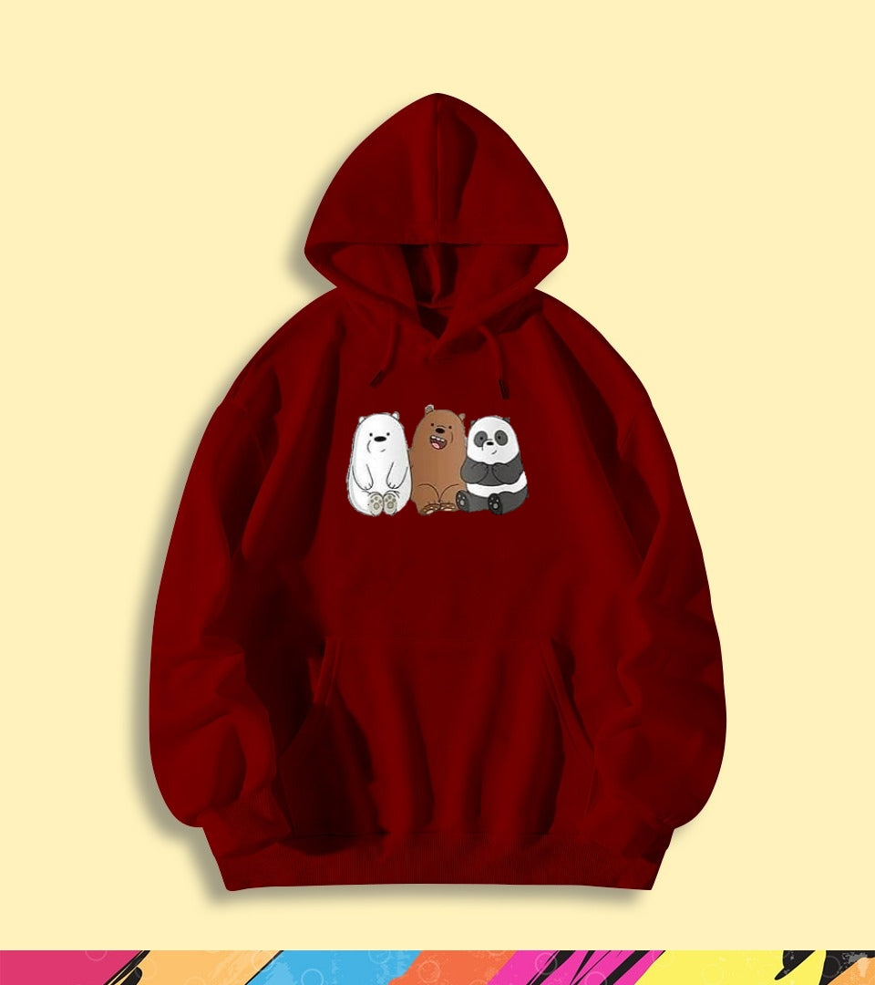 THREE BEAR FRIENDS HOODIE - teehoodie.co