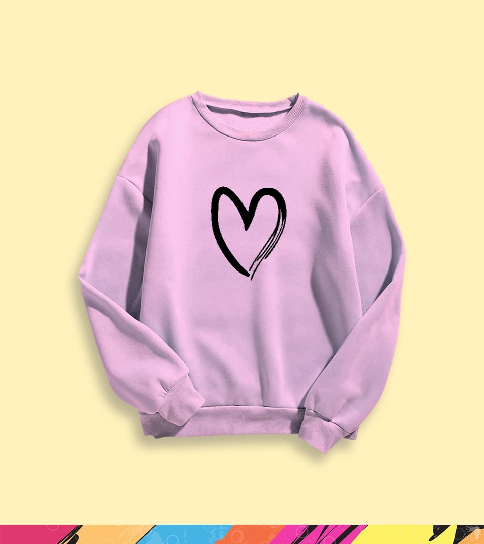 CUTE HEART SWEATSHIRT - teehoodie.co