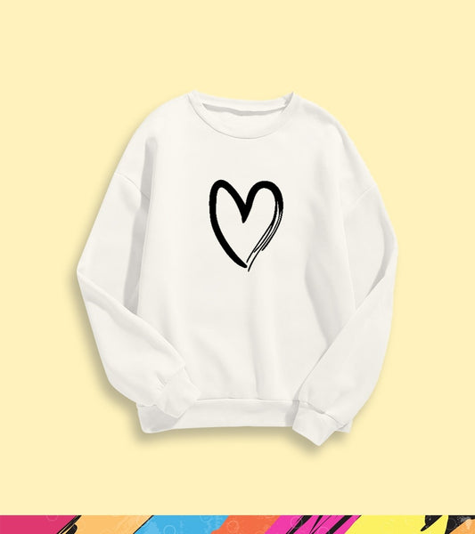 CUTE HEART SWEATSHIRT - teehoodie.co