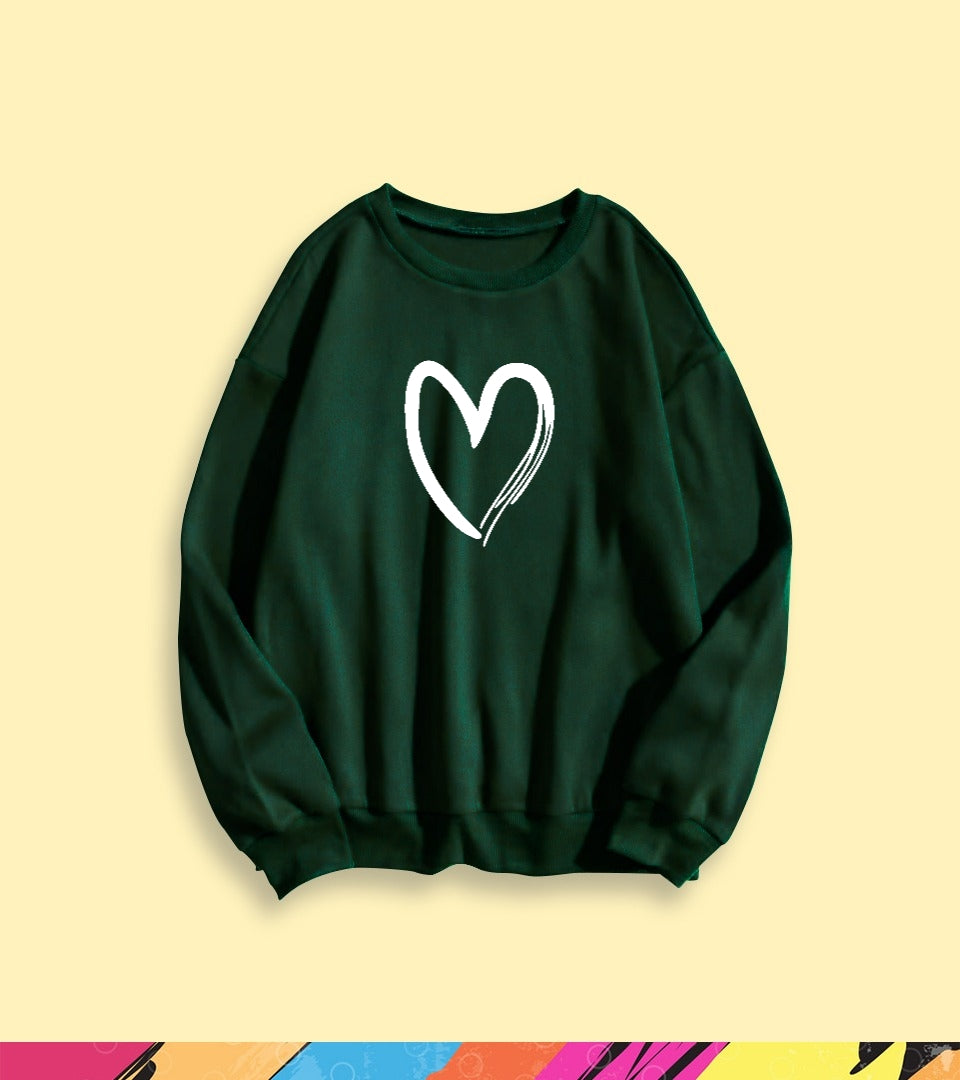 CUTE HEART SWEATSHIRT - teehoodie.co