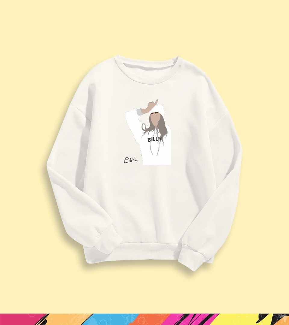 BILLIE EILISH GRAPHIC SWEATSHIRT - teehoodie.co