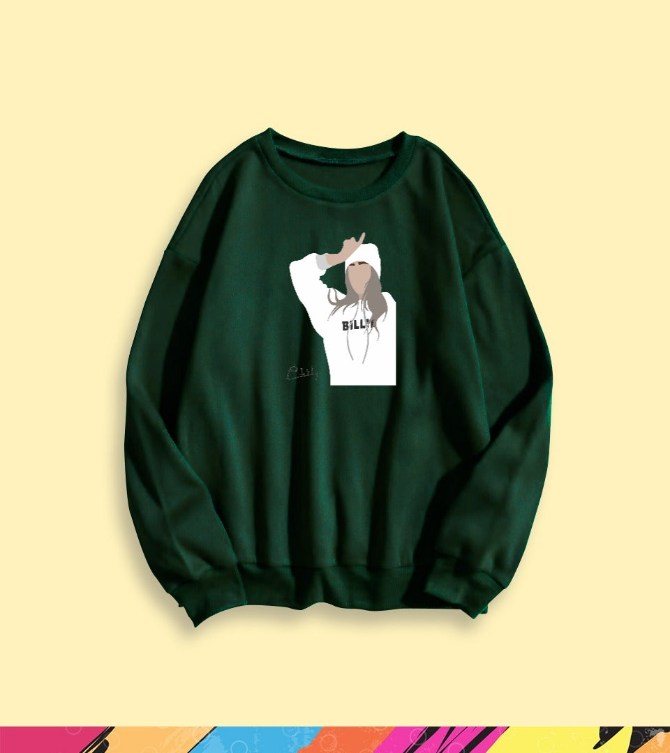 BILLIE EILISH GRAPHIC SWEATSHIRT - teehoodie.co