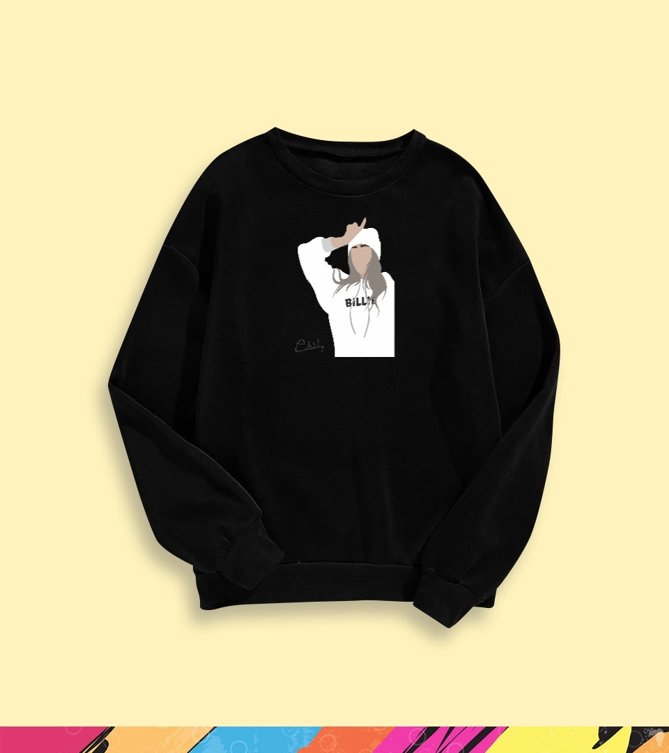 BILLIE EILISH GRAPHIC SWEATSHIRT - teehoodie.co