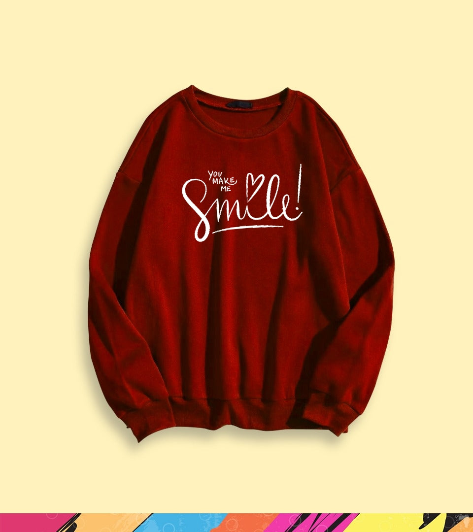 YOU MAKE ME SMILE SWEATSHIRT - teehoodie.co