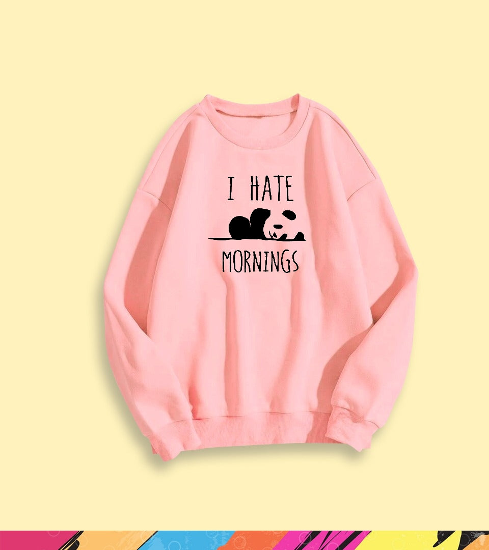 I HATE MORNING SWEATSHIRT - teehoodie.co