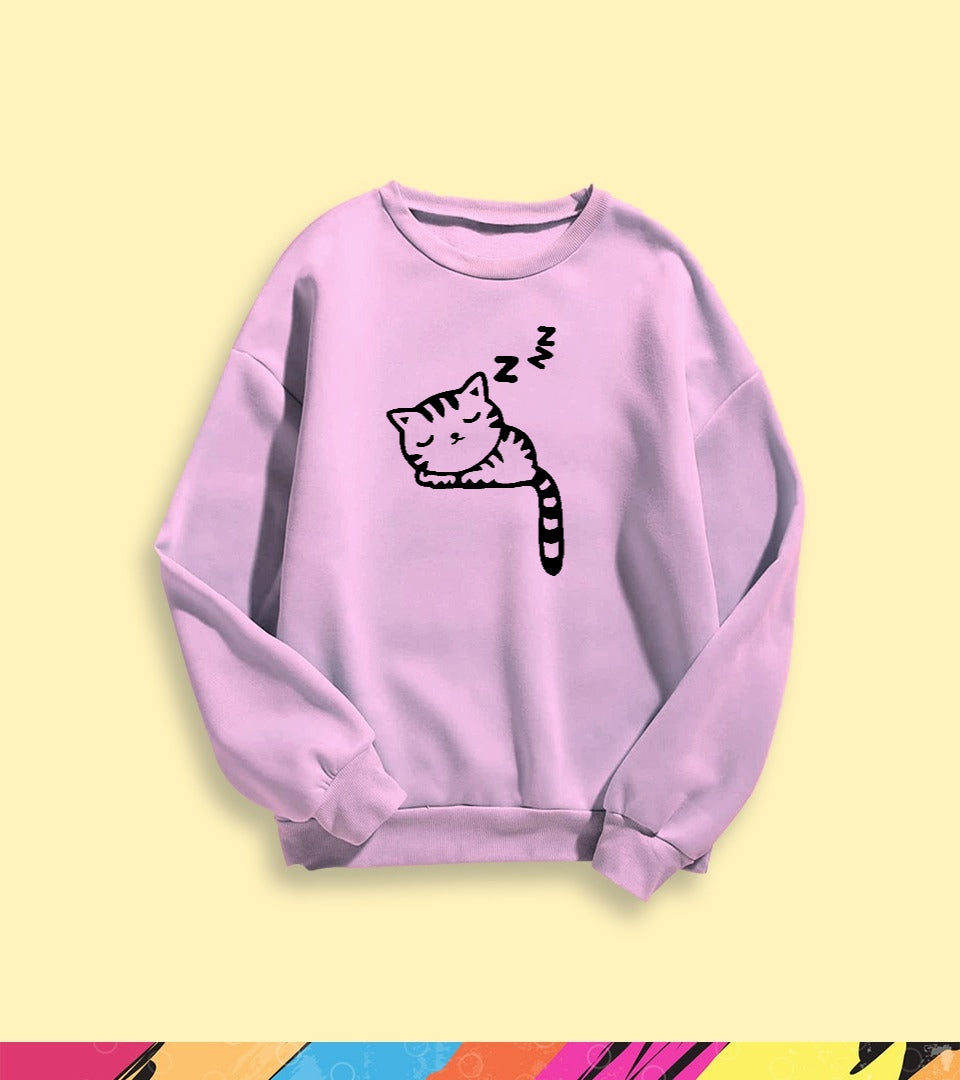 SLEEPY CAT SWEATSHIRT - teehoodie.co