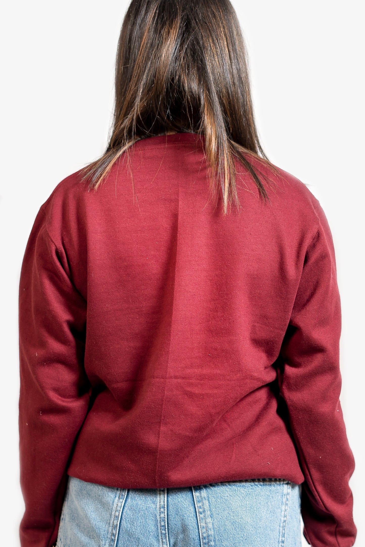 Basic Burgundy Sweatshirt // Women - teehoodie.co