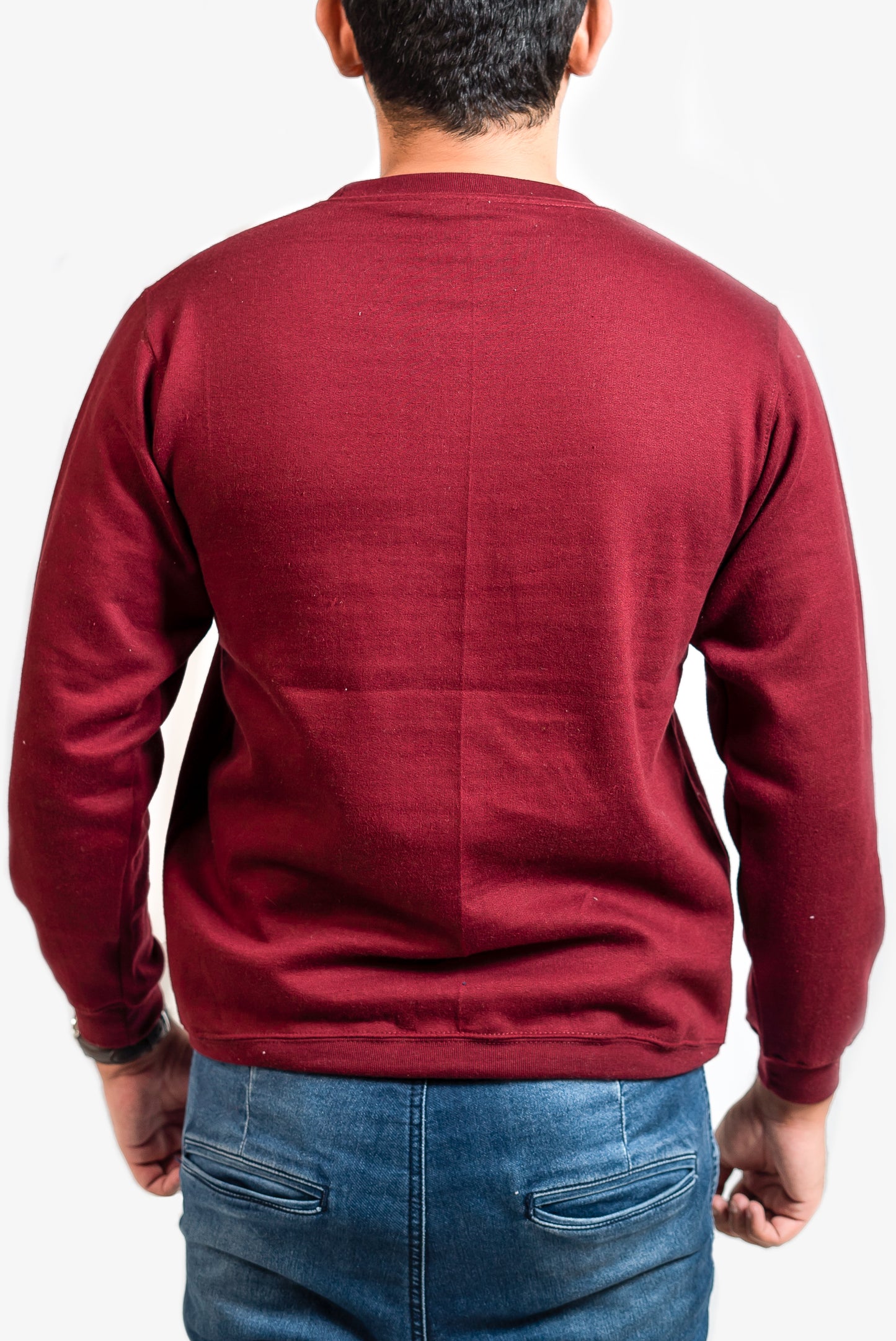 Basic Burgundy Sweatshirt // Men - teehoodie.co