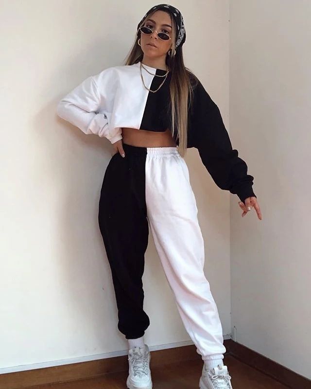 BW Crop Tracksuit - teehoodie.co