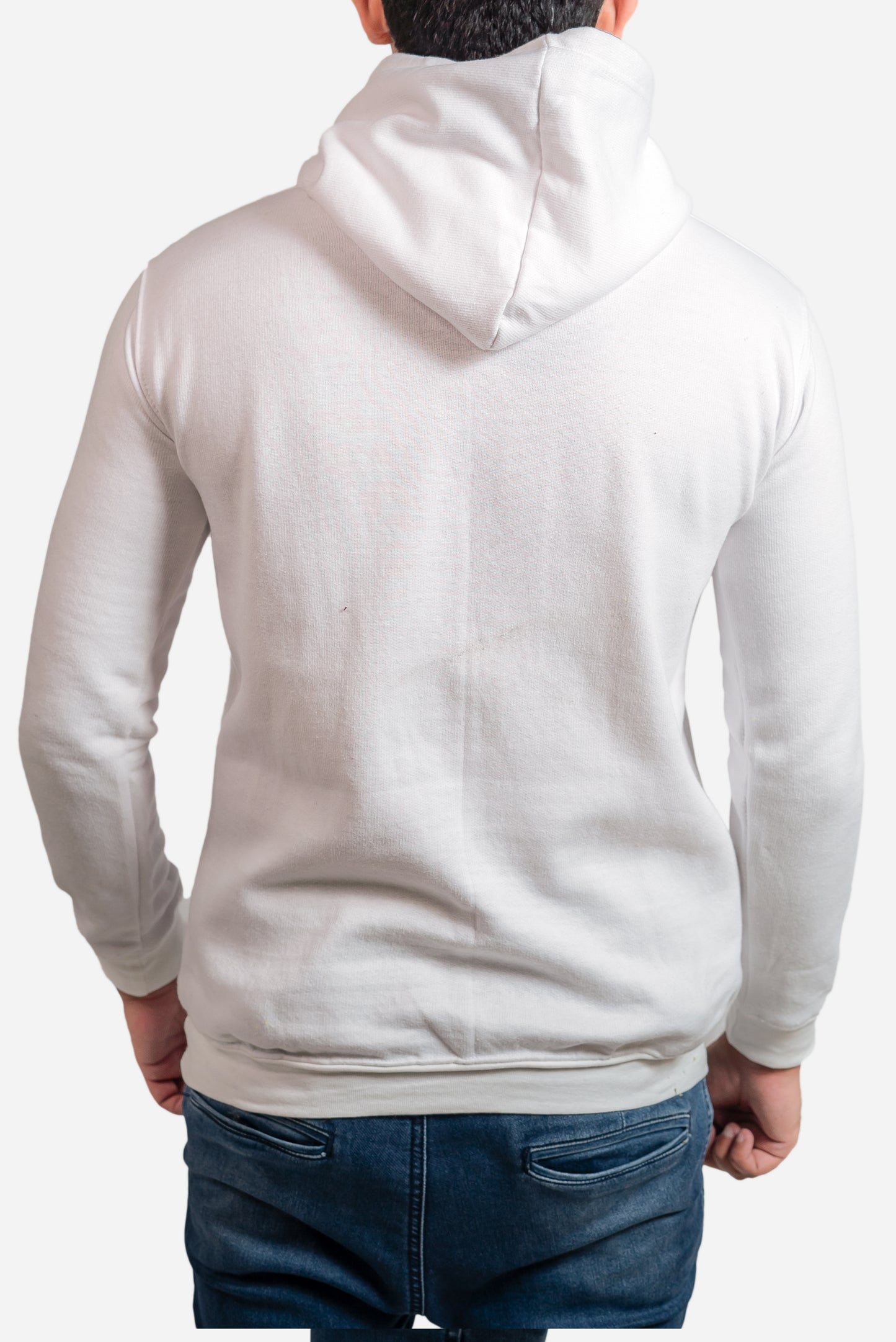 Basic White Hoodie // Men - teehoodie.co