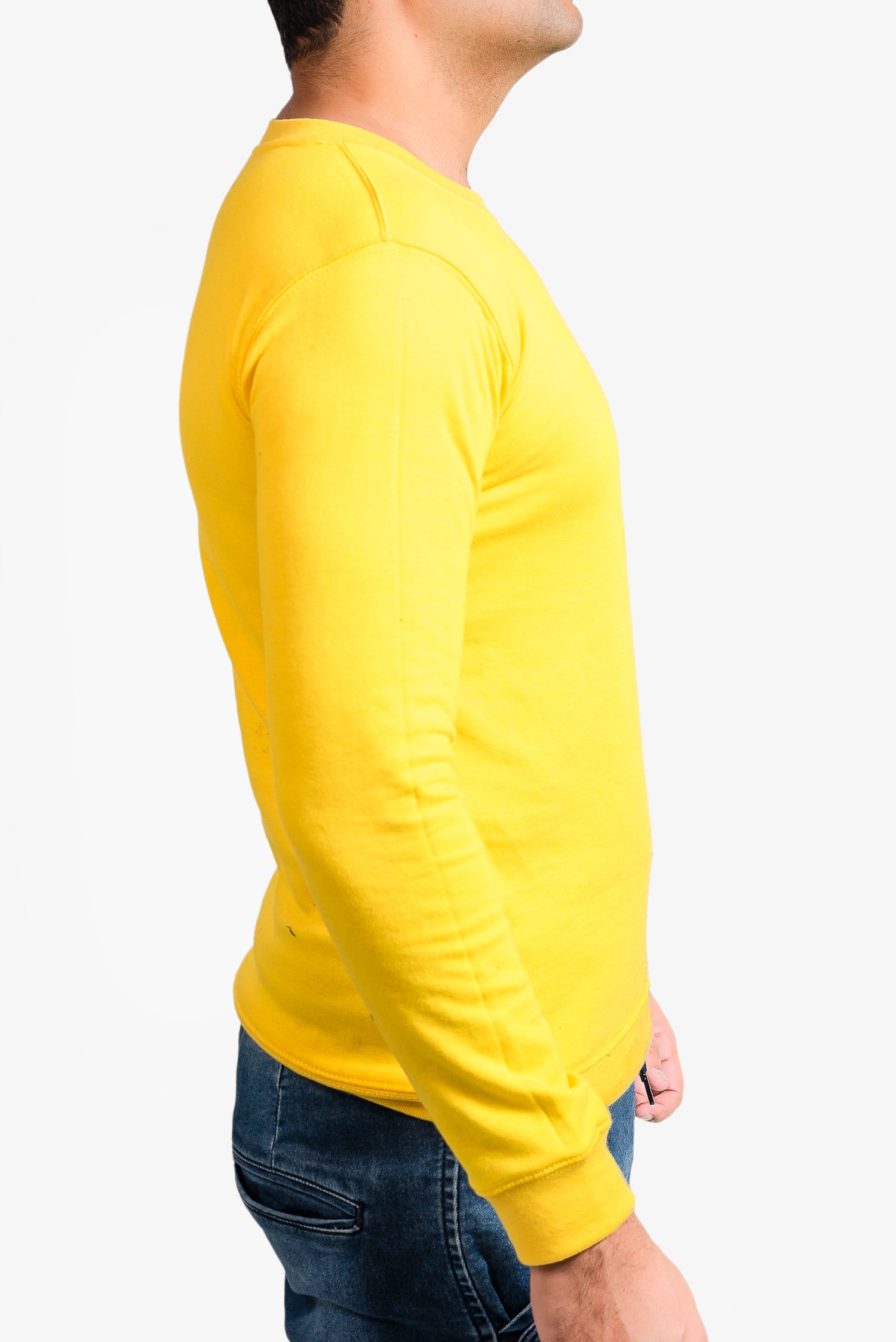 Basic Yellow Sweatshirt // Men - teehoodie.co
