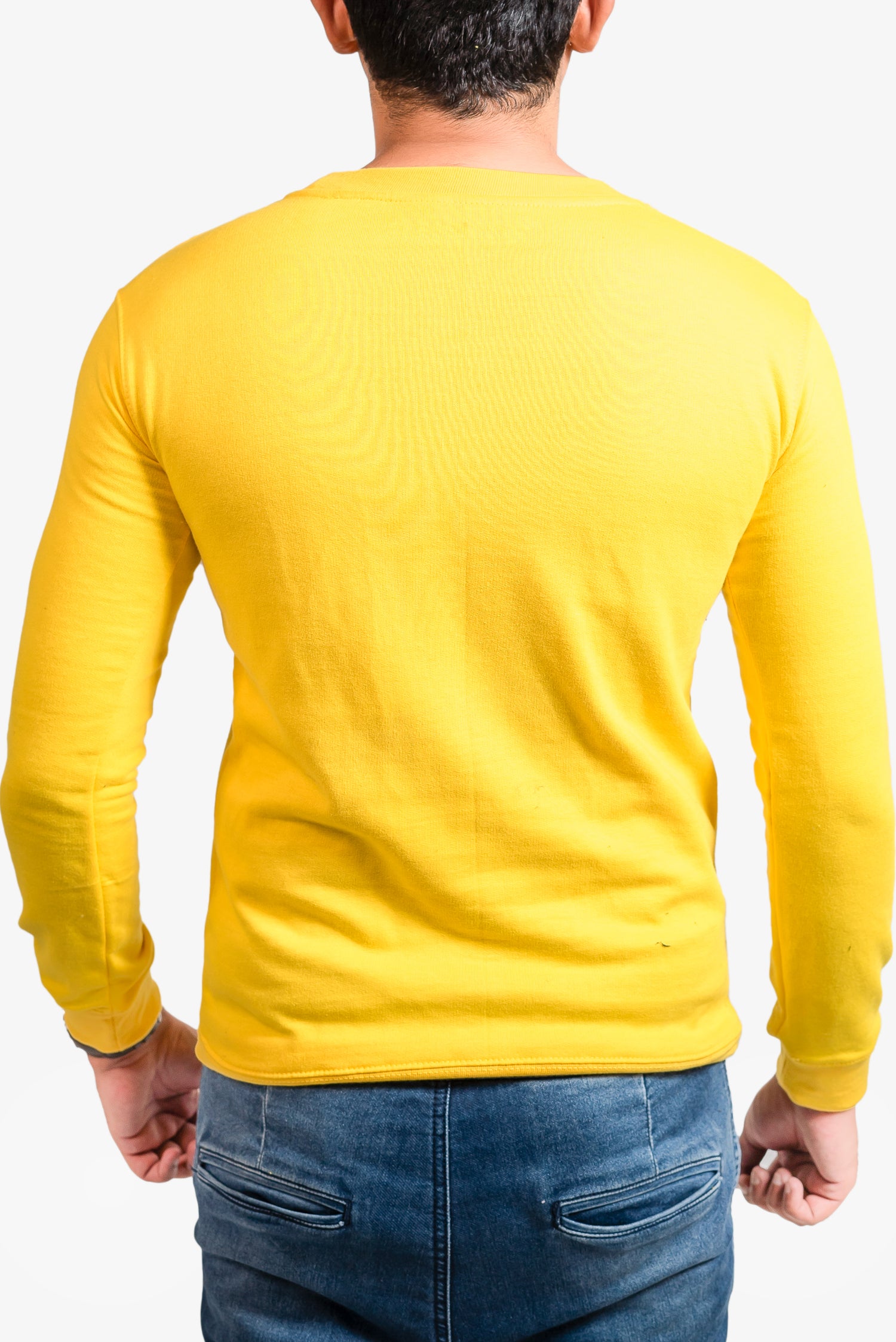 Basic Yellow Sweatshirt // Men - teehoodie.co