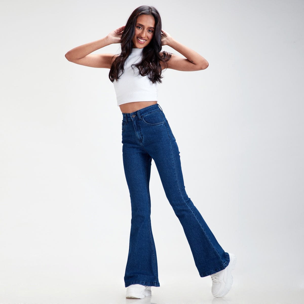 Jet Ink Blue Bell Bottoms – Ewardrobe